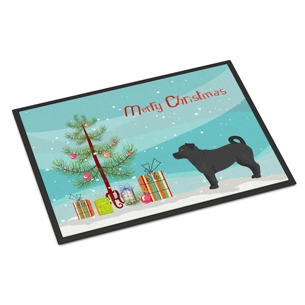 Carolines Treasures 18 x 27 in. Balck Jug Christmas Tree Indoor or Outdoor Mat CK3844MAT - main